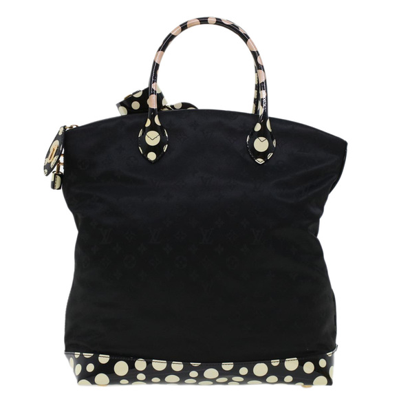 LOUIS VUITTON Vernis Dot Infinity Lockit MM Bag Black M40682 Auth ar9434B - Picture 2 of 16